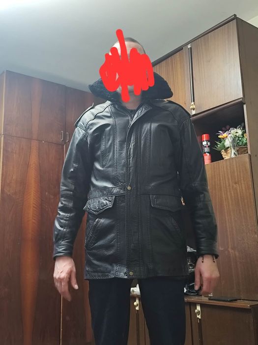 Мъжко Яке от естествена кожа