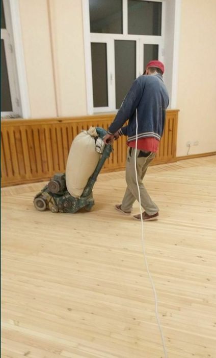 Шлифовка пол паркет