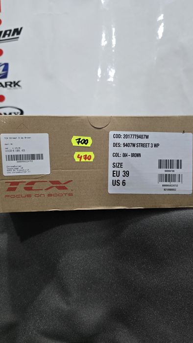 Ghete moto TCX Street 3 WP 39