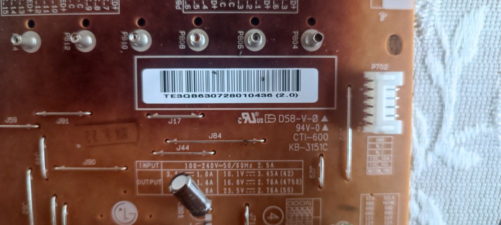 Части за телевизор LG42LB679V