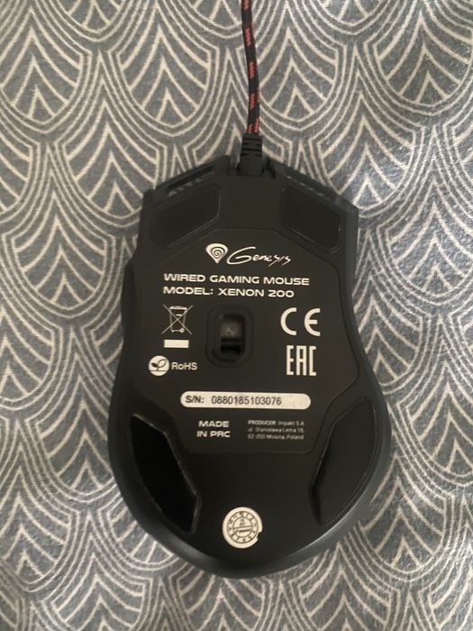 Mouse Gaming NATEC Genesis Xenon 200, 3000 dpi, negru