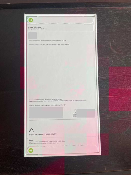 Iphone 17 Pro Max Синий