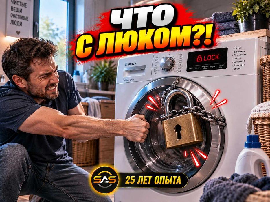 Ремонт стиральных машин — зависает при стирке не открывается люк течёт