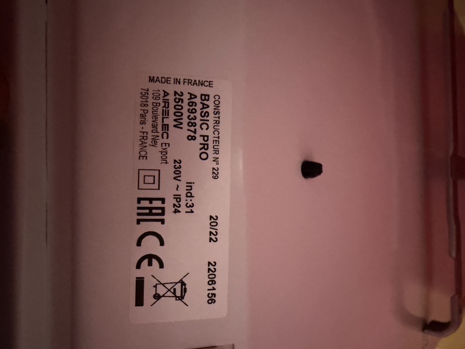 Конвектор Airelec Basic Pro 2500W