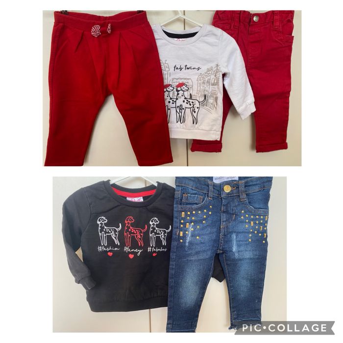 Лот дрехи за момиче 80 см 1 година