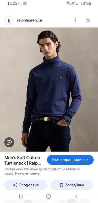 POLO Ralph Lauren Pima Soft Touch  XL НОВО ОРИГИНАЛ Мъжко Памучно Поло