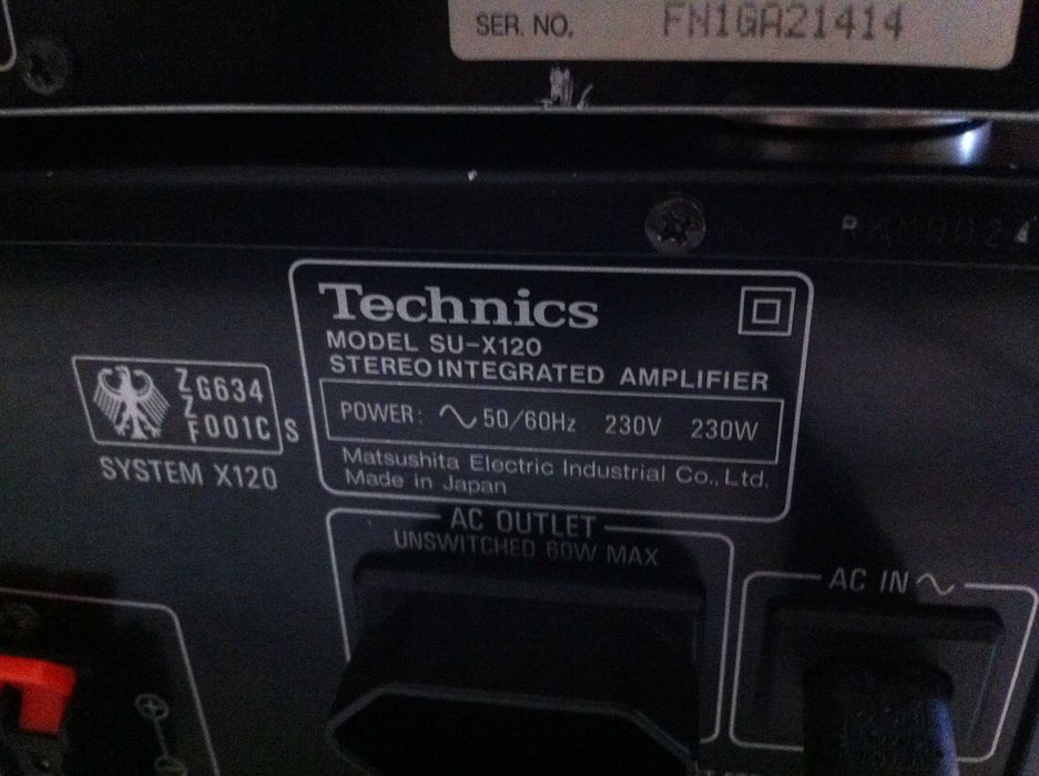 Amplificator Technics SU-X933/Technics SU-X102/SU-X120 Class A statie