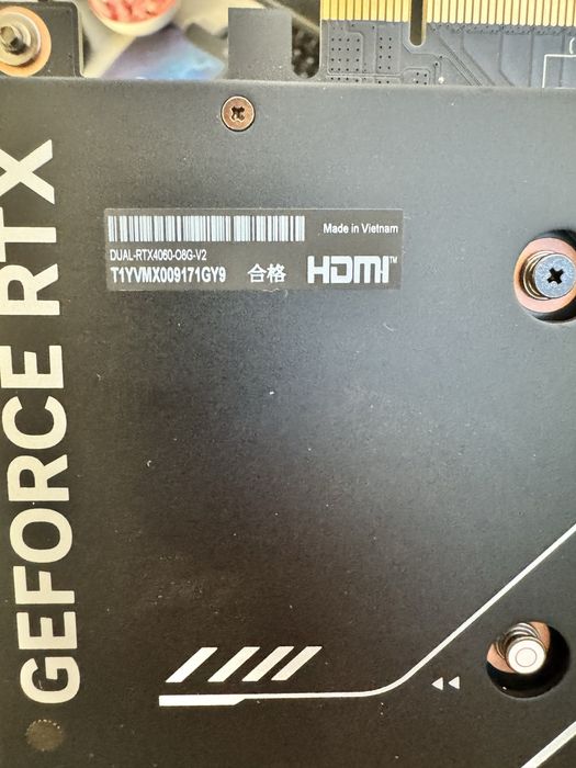 Placa Video nVidia ASUS RTX 4060 Dual OC - 8GB