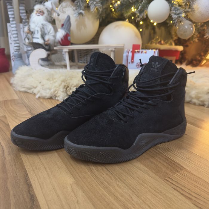 Adidas Tubular Instinct Triple Black-Editie Premium Suede marime 46