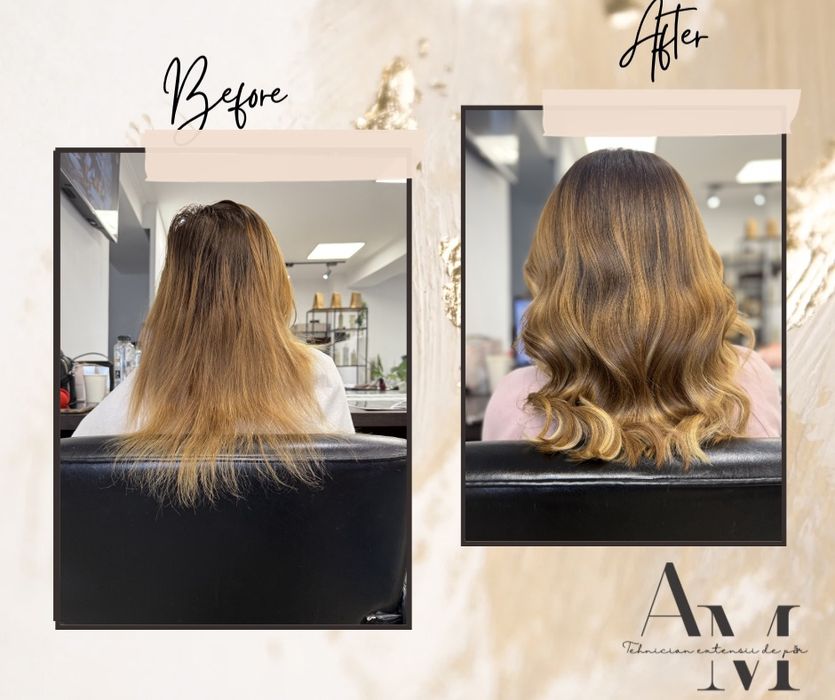 Montaj extensii de păr – volum și lungime instant