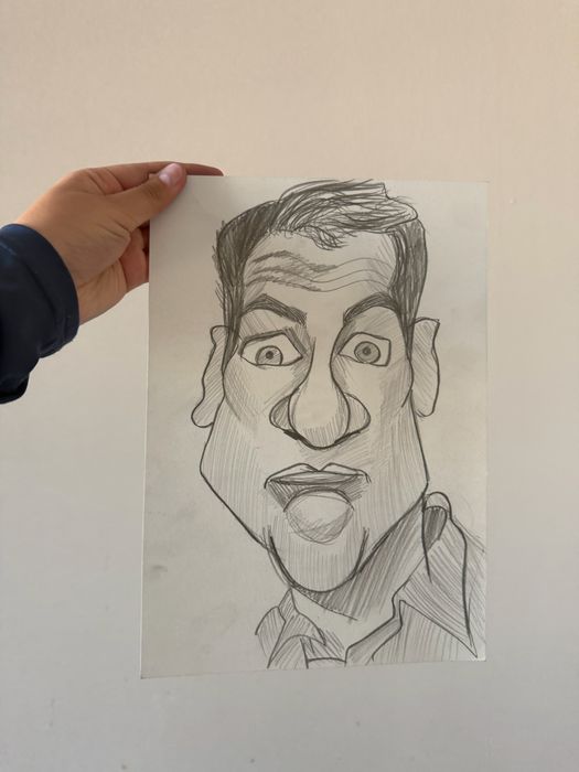 A3 рисунки с карандашом в стиле шарж