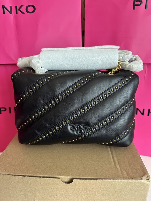 PINKO Мini Love Puff – оригинална кожена чанта | НОВА