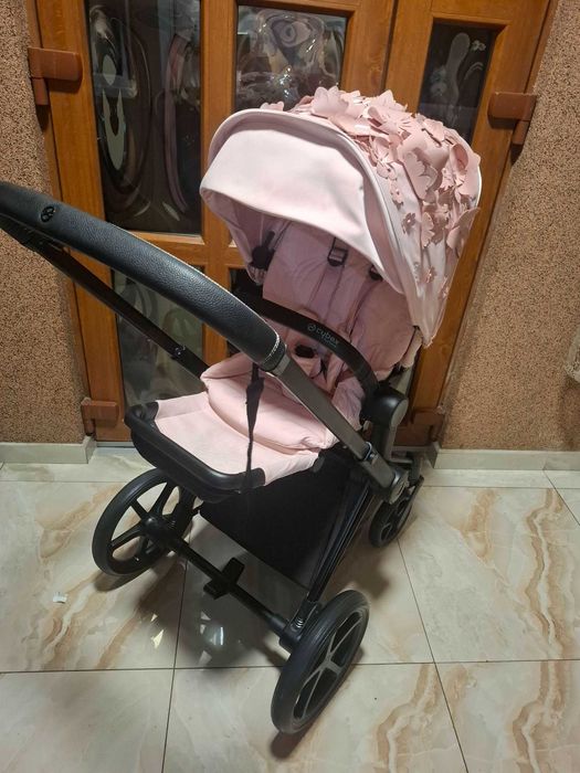 Cărzcior cybex priam simply flowers roz stare foarte bună