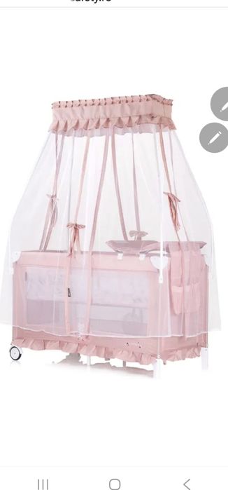 Patut pliabil Chipolino Palace Cat pink