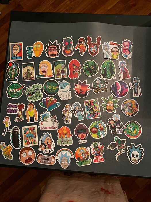 Стикери за декорация 50x - Rick & Morty/Рик и Морти