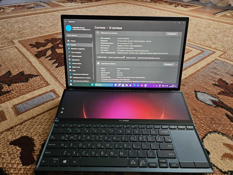 Asus zen book duo 14 notebook