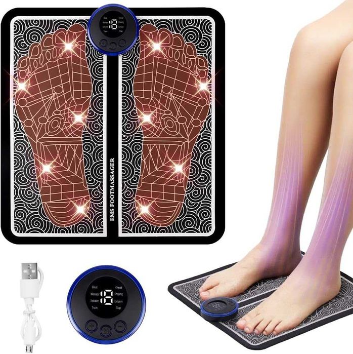 Covoras picioare electrostimulare talpi relaxare 8 moduri 19 niveluri