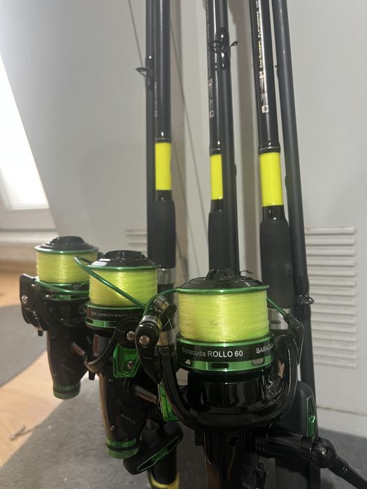 Lansete Feeder Baracuda set 3 buc