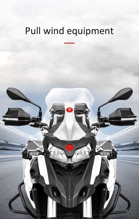 MOTOWOLF Handguard-uri cu Lumini LED de Zi și Semnalizare pentru Motociclete - Protecție și Vizibilitate Îmbunătățite
