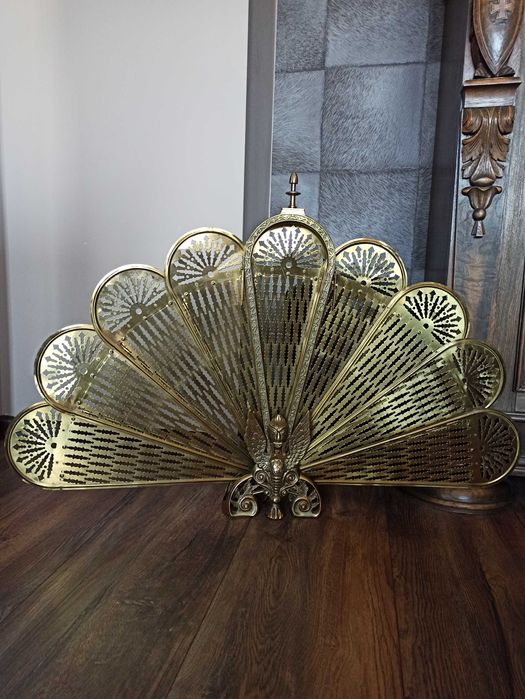 Месингова решетка, параван за камина