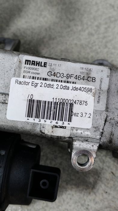 Racitor EGR 2.0 Ingenium DTD/DTA Jaguar XF 2016+; F-Pace; Discovery 5