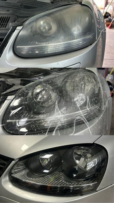 Шкурене, полиране и защита на фарове