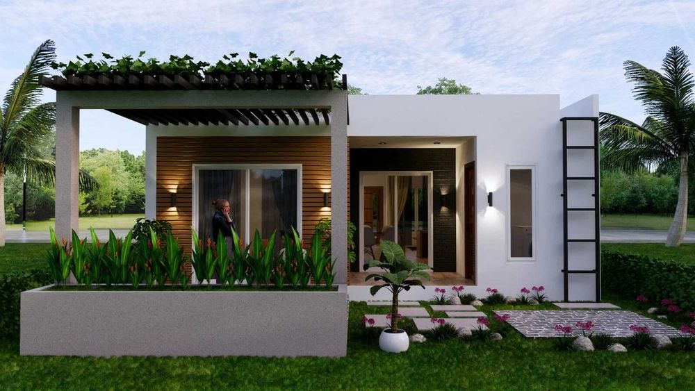 НА ИЗПЛАЩАНЕ - Евтина сглобяема къща с 2 спални, 96 кв. м