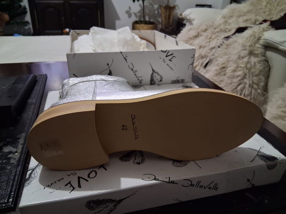 DANIELA DALLAVALLE Stiefeletten mit Glitzer