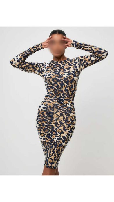 2"Bershka*ЛеопардоПлатье