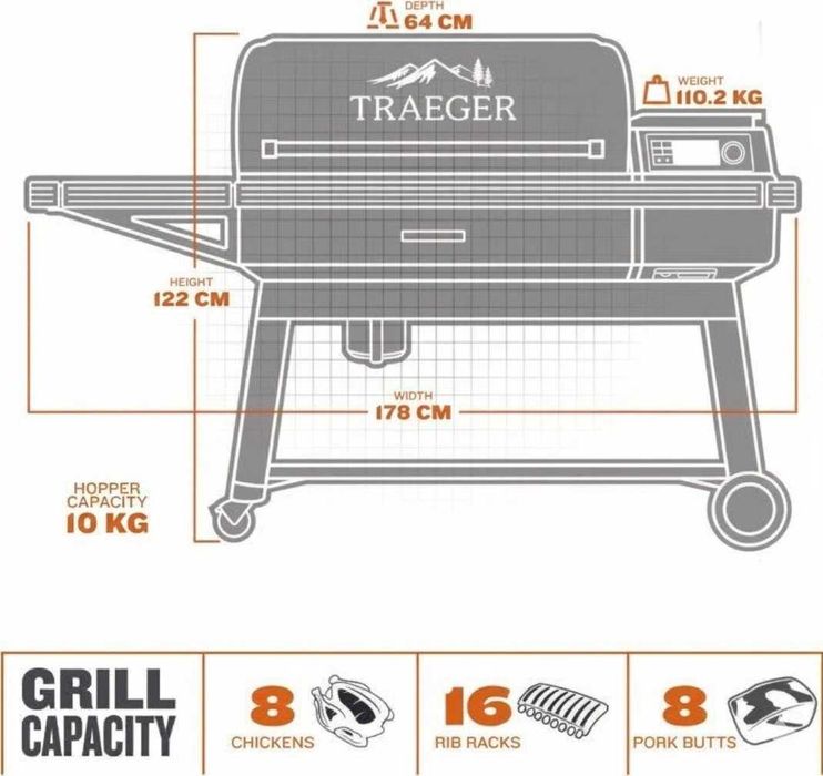 Inchiriez gratar/ smoker  Traeger Ironwood XL - Pentru Evenimete si Petreceri