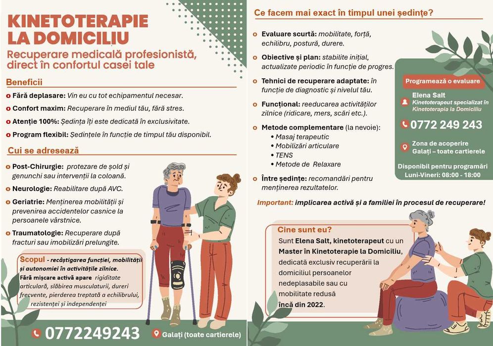 Masaj terapeutic, relaxare, limfatic și/sau Kinetoterapie