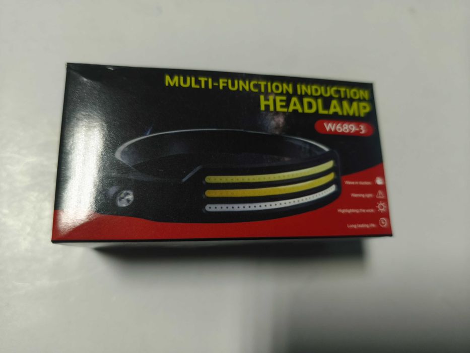 Lanterna frontala cu 3 benzi led  + xpe si senzor de miscare