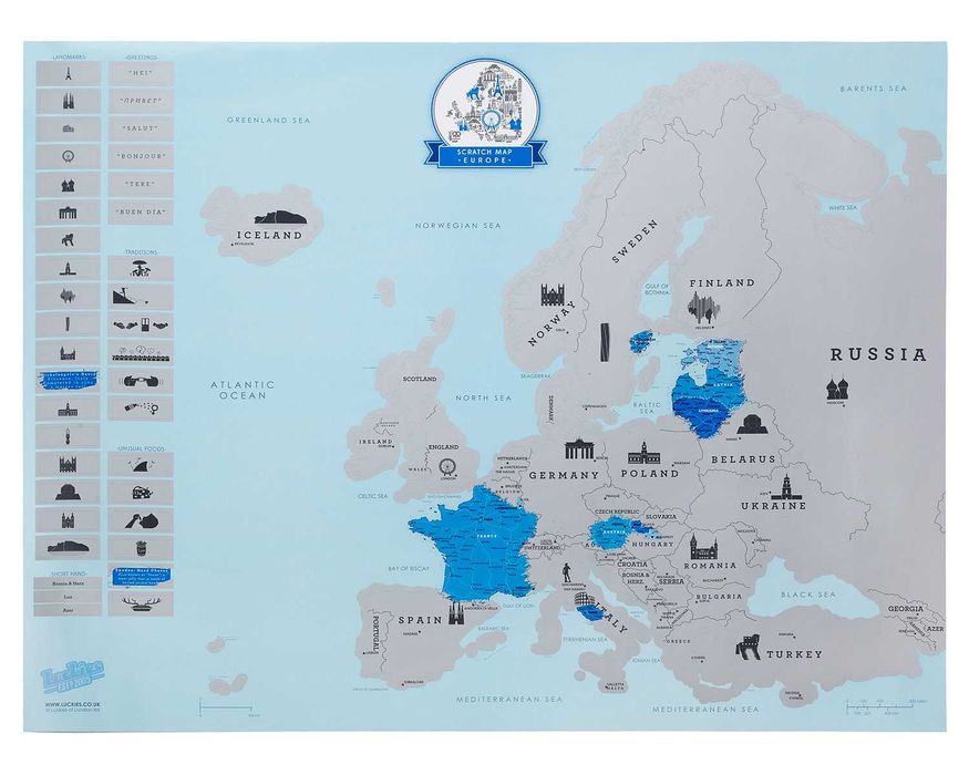 Harta Europei razuibila Am fost acolo cadou inedit calatori