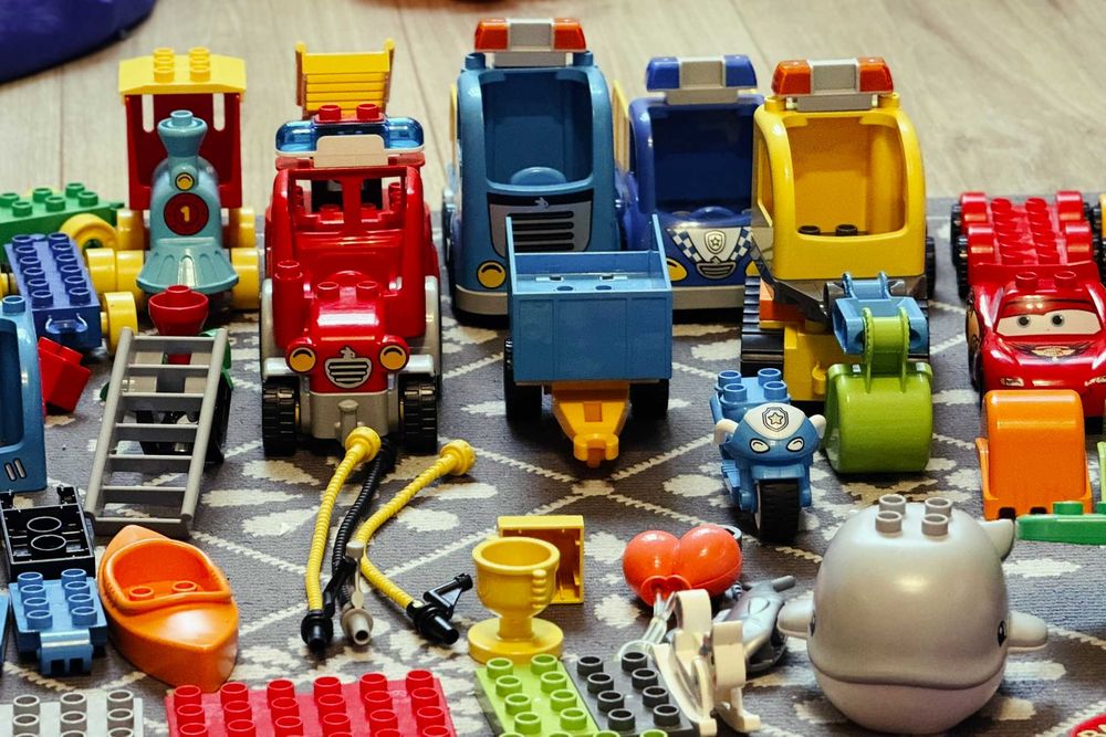 Mega lot LEGO DUPLO original – 8.2 kg, 500-550 piese, stare excelentă