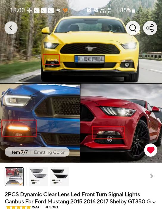 Set semnalizari  fata ford mustang