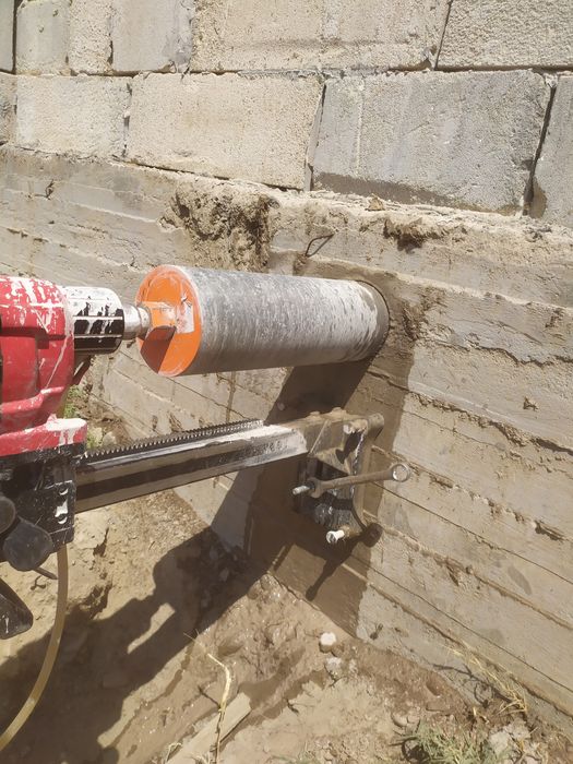 Perferator xizmati, Beton teshish,Kesish, Transha