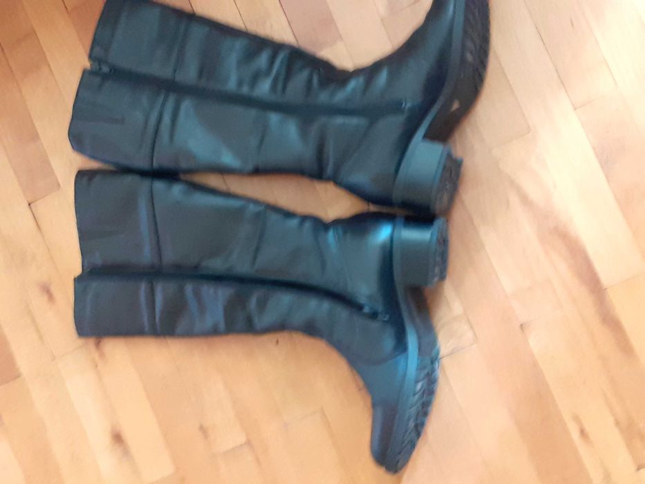 Cizme inalte, piele