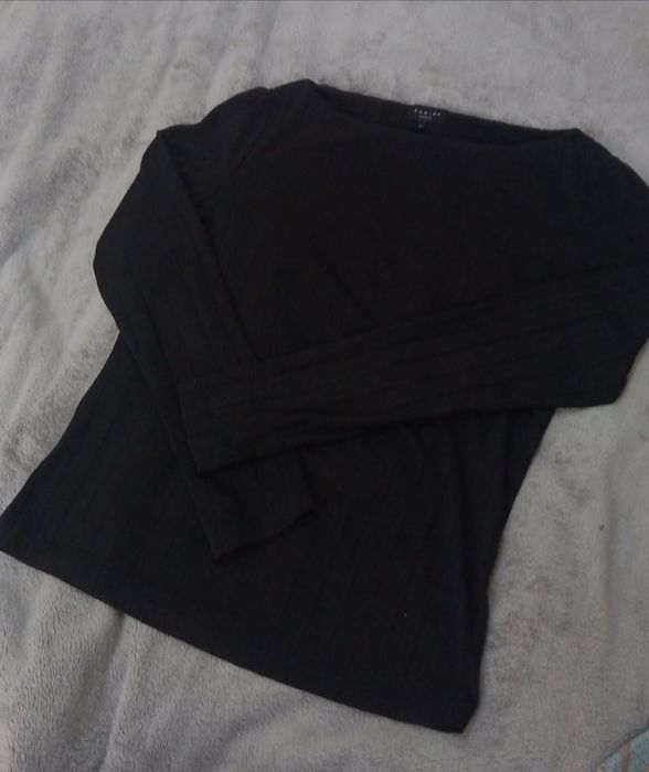 комплект джемпер|топ|лонгслив в рубчик