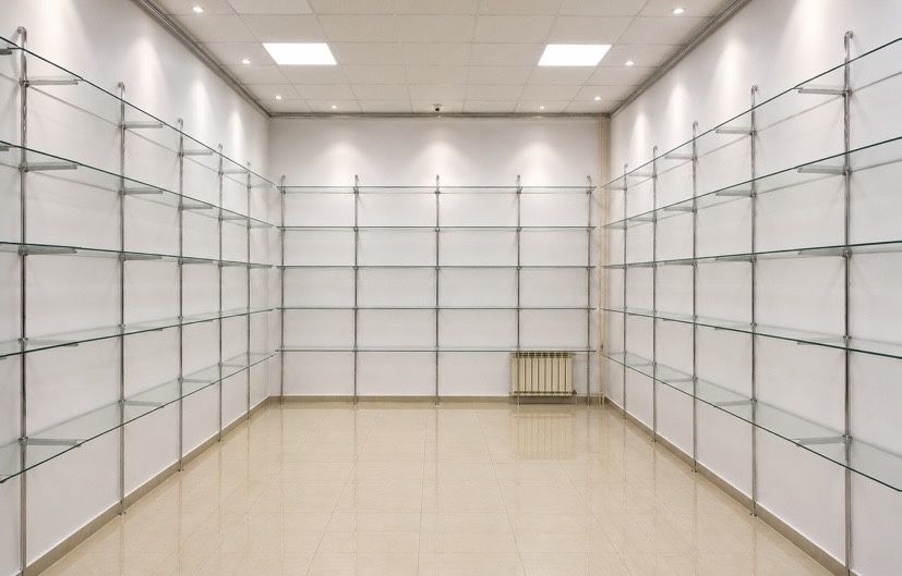 Продам стеклянный стеллаж