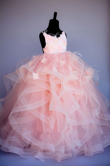 Rochie petrecere roz organza florale