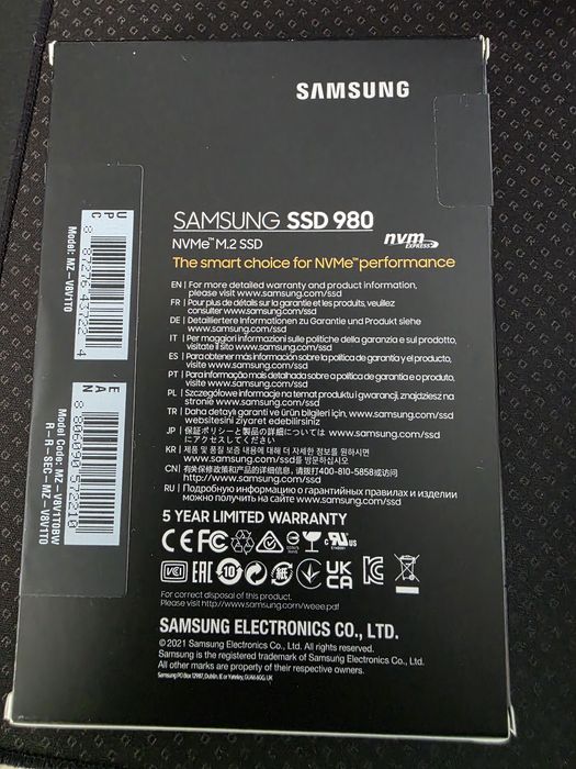 SSD NVMe Samsung 980 1TB