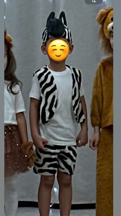 Сдам костюм зебрыв аренду размер 116-128,