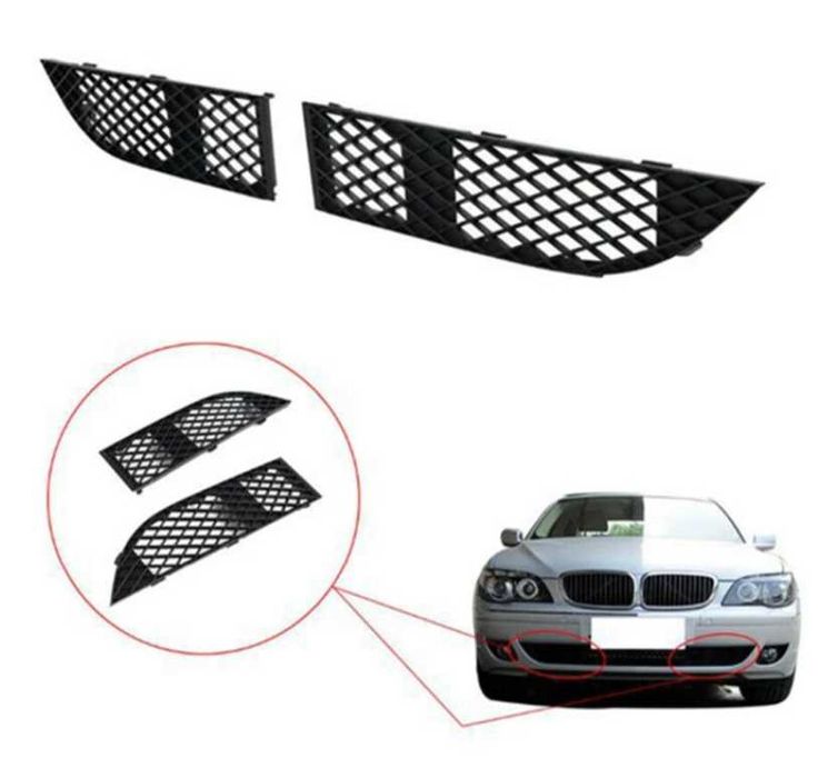 Решетка BMW E65 предна броня лип БМВ 7 серия е65 е66 LCI 730d 740i