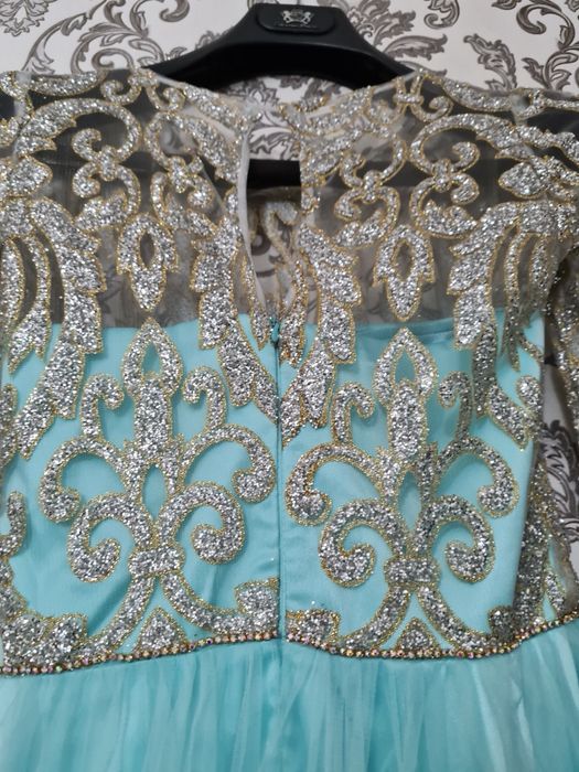 Платье голубое, 34 размера