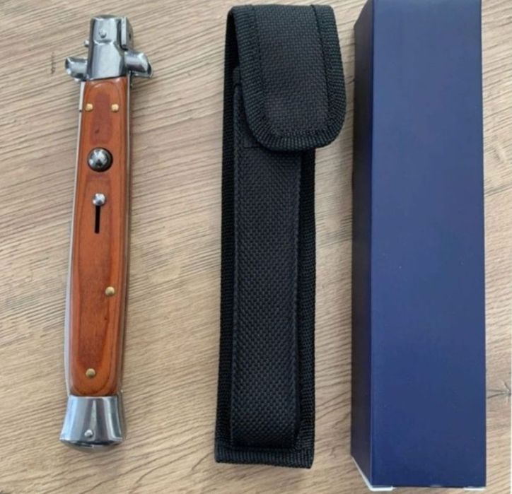 Briceag italian , cuțit Italian 34cm model mare / negru sau maro