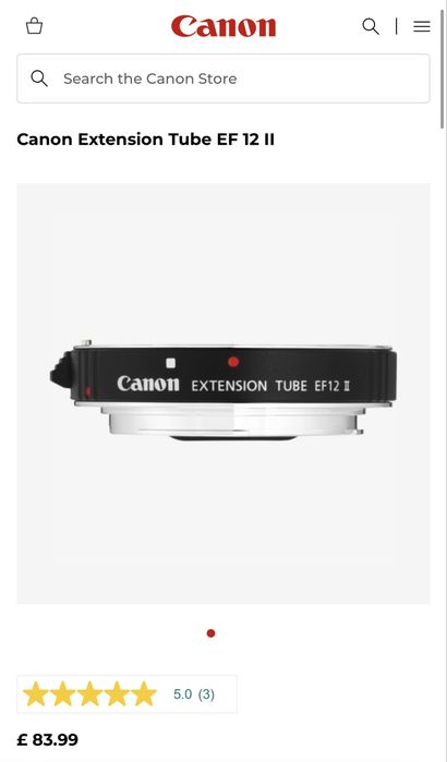 Удлинительные кольца Canon EF12 II и EF25 II