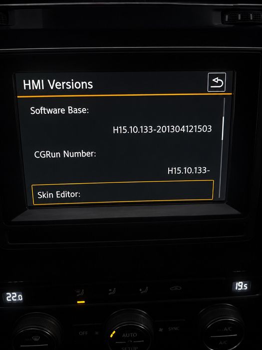 VW Golf 7 GTD / Golf 7 MIB1 Discover Media Navi 5G0 035 846 A + ramă originală