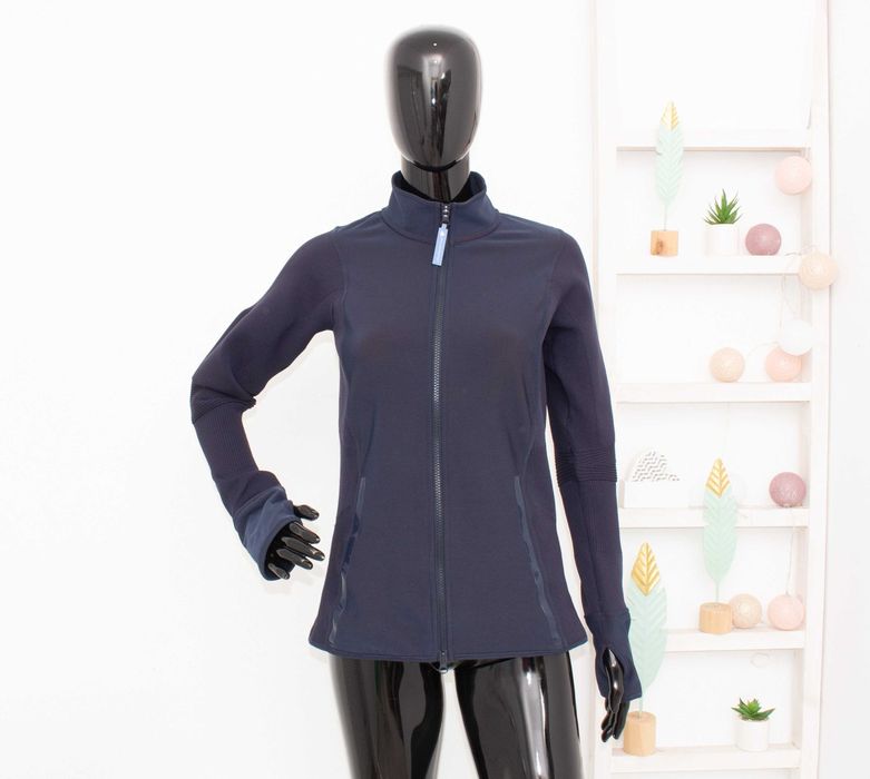 Adidas Stella McCartney Run Knit оригинално дамско яке синьо L