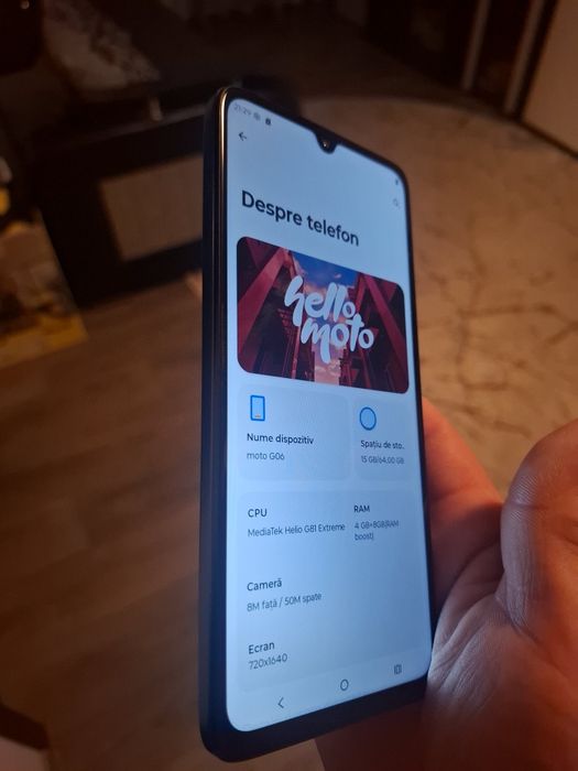 Moto G06 cu 5G, 64GB, impecabil,