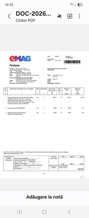 Perie rotativa ROWENTA cu GARANTIE 2027